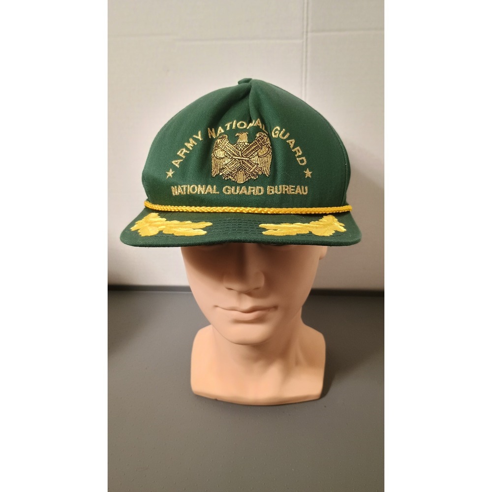 Park Avenue Army National Guard Hat Unisex OSFA Green Excellent Scrambled Eggs